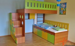 Realizace dětského pokoje dvě děti