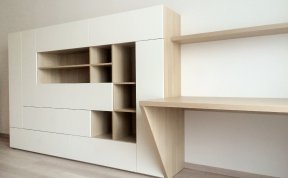 Realizace pracovny v ložnici Praha 9