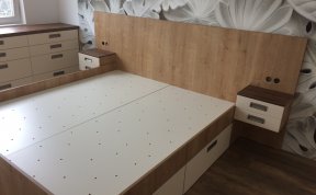 Návrh a realizace ložnice v Leopoldově ulici