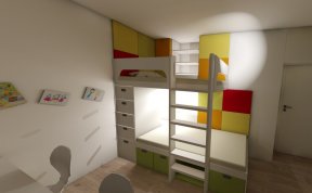 Návrh dvou dětských pokojů