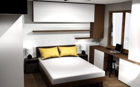 Pánská ložnice v Loosově ulici