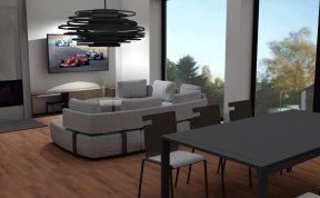 Návrh kuchyně s obývákem - Rojíčkovi