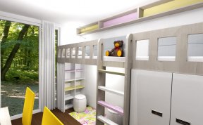 Návrh pokoje pro dvojčata Emu a Lily