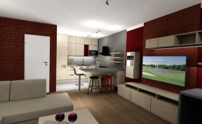 Návrh bytu pro Matyáše - byt plný barev