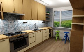 Návrh a realizace bytu na Praze 9 - Černý most