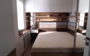 Realizace malé panelákové ložnice na Praze 10