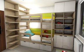 Návrh dětského pokoje pro Marka a Matěje