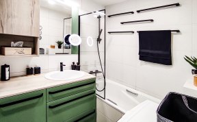 Realizace zelené koupelny Praha - Háje